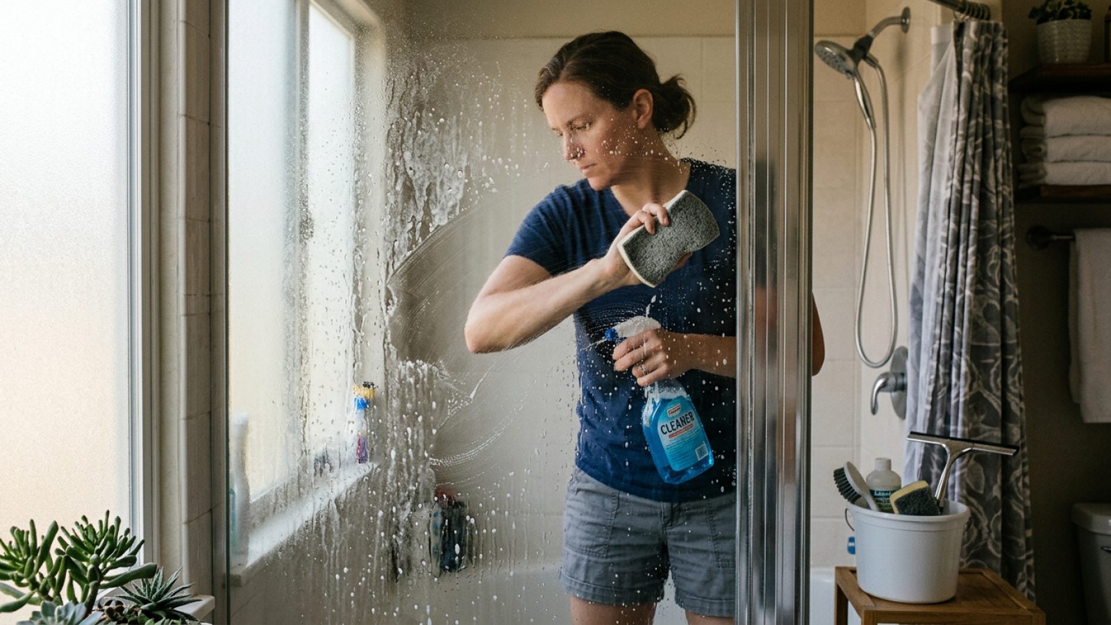 How to Remove Hard Water Stains from Glass Shower Doors